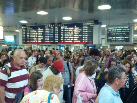 Penn Station crowded